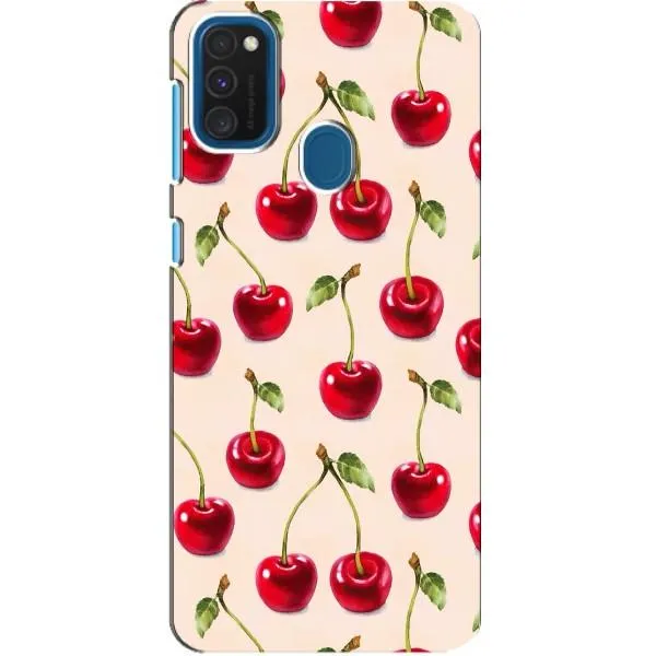 Чохол з принтом «Черешня» для Samsung Galaxy A21s