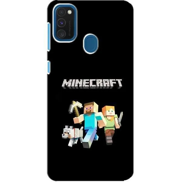Чохол з принтом «герої Minecraft» для Samsung Galaxy A21s