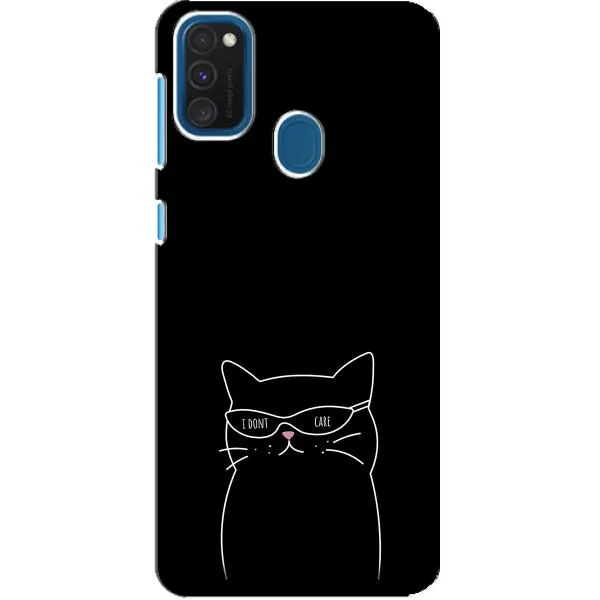 Чехол с принтом «Равнодушный кот» для Samsung Galaxy A21s