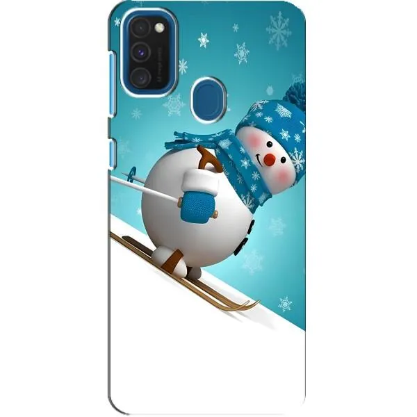 Чохол з принтом «Сніговик на лижах» для Samsung Galaxy A21s