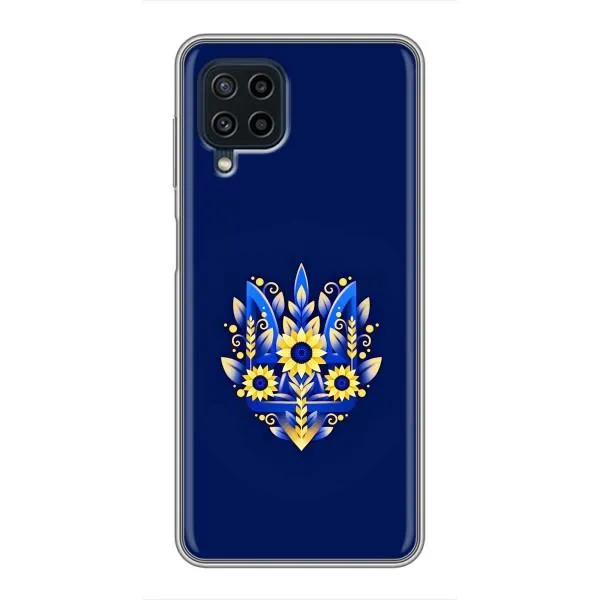 Чехол с принтом «Цветочный Герб» для Samsung Galaxy A22