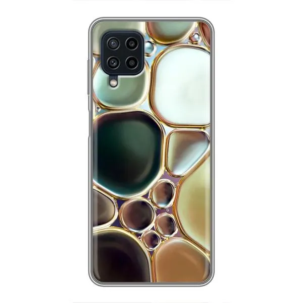 Чехол с принтом «Радужный Мрамор» для Samsung Galaxy A22