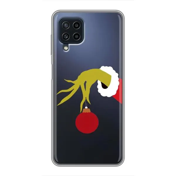 Чехол с принтом «Гринч с игрушкой» для Samsung Galaxy A22
