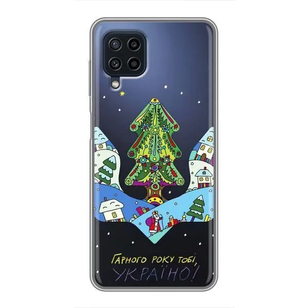 Чехол с принтом «Рождественский герб» для Samsung Galaxy A22