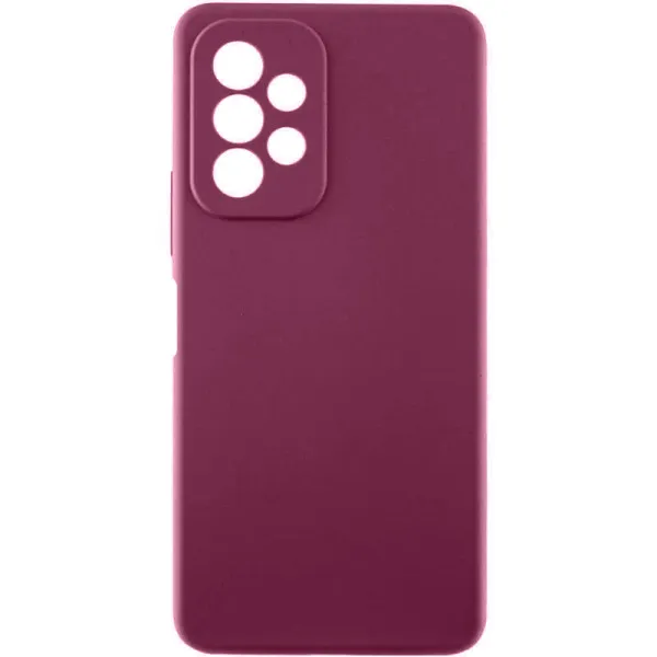 Чохол Silicone Cover Lakshmi Full Camera (AAA) для Samsung Galaxy A23 4G — Бордовий