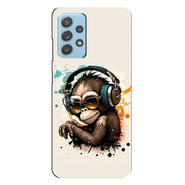 Чехол с принтом «Макака в наушниках» для Samsung Galaxy A23