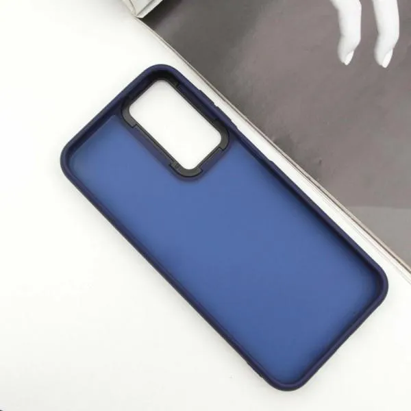Чохол TPU+PC Lyon Frosted для Samsung Galaxy A24 4G — Темно-синій — фото 3