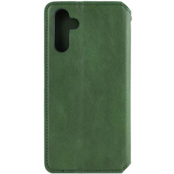 Кожаный чехол-книжка GETMAN Cubic (PU) для Samsung Galaxy A24 4G — Зеленый — фото 2