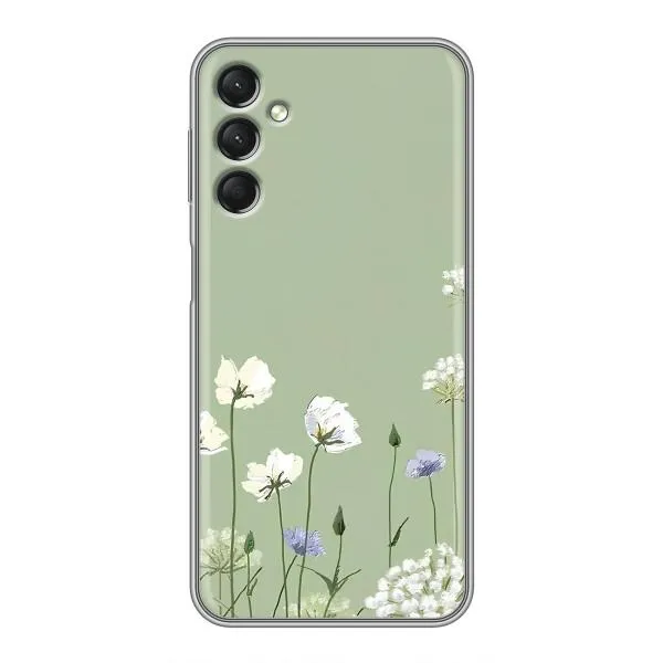 Чехол с принтом «Цветы на зеленом» для Samsung Galaxy A24