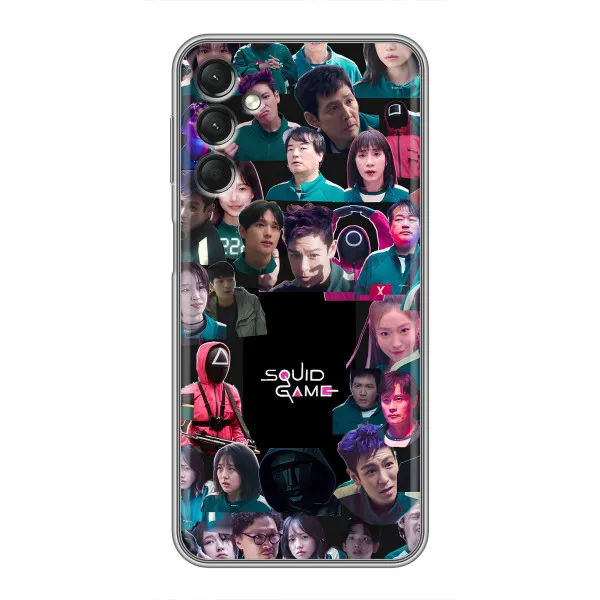Чехол с принтом «Коллаж Игра кальмара» для Samsung Galaxy A24 Чехол с принтом «Коллаж Игра кальмара» для Samsung Galaxy A24