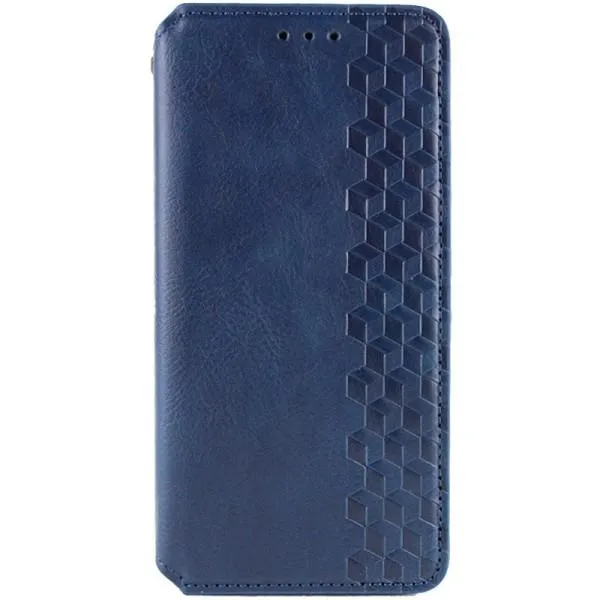 Кожаный чехол-книжка GETMAN Cubic (PU) для Samsung Galaxy A25 5G — Синий — фото 1