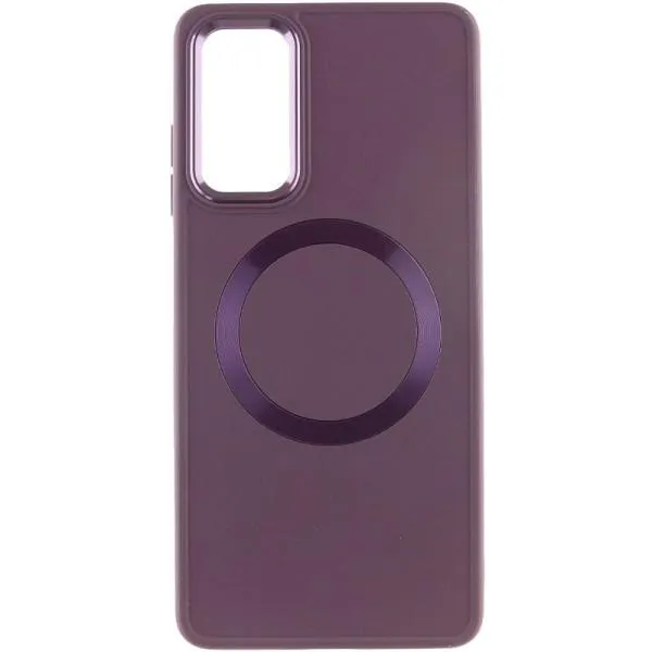 TPU чехол Bonbon Metal Style with Magnetic Fit для Samsung Galaxy A25 5G — Бордовый — фото 2