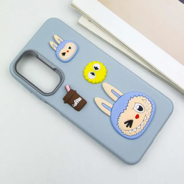 Чехол с принтом «Фигурки Labubu» для Samsung Galaxy A25 (A256) — фото 3