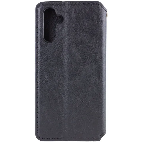 Кожаный чехол-книжка GETMAN Cubic (PU) для Samsung Galaxy A25 5G — Черный — фото 2 Кожаный чехол-книжка GETMAN Cubic (PU) для Samsung Galaxy A25 5G — Черный — фото 2