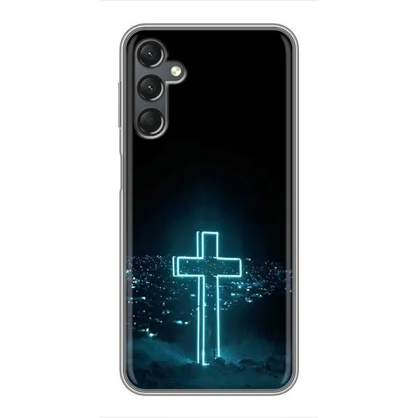 Чехол с принтом «Крест и город» для Samsung Galaxy A25 (A256)