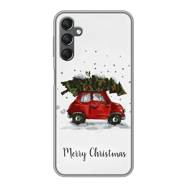 Чехол с принтом «Машина с елкой» для Samsung Galaxy A25 (A256)