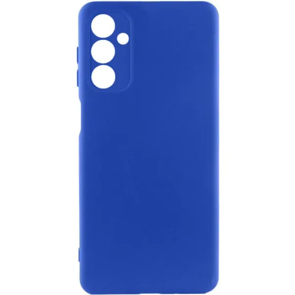 Чехол TPU GETMAN Liquid Silk Full Camera для Samsung Galaxy A26 5G — Синий — фото 2