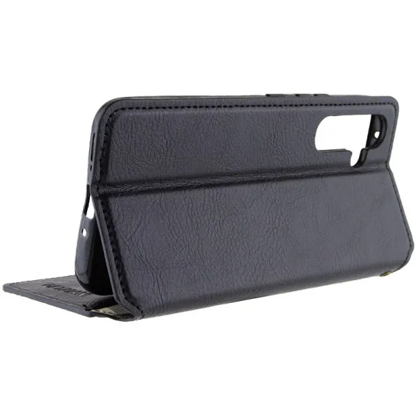 Кожаный чехол-книжка GETMAN Cubic (PU) для Samsung Galaxy A26 5G — Черный — фото 4 Кожаный чехол-книжка GETMAN Cubic (PU) для Samsung Galaxy A26 5G — Черный — фото 4