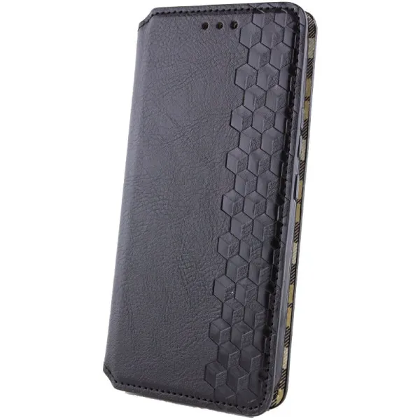 Кожаный чехол-книжка GETMAN Cubic (PU) для Samsung Galaxy A26 5G — Черный — фото 5 Кожаный чехол-книжка GETMAN Cubic (PU) для Samsung Galaxy A26 5G — Черный — фото 5