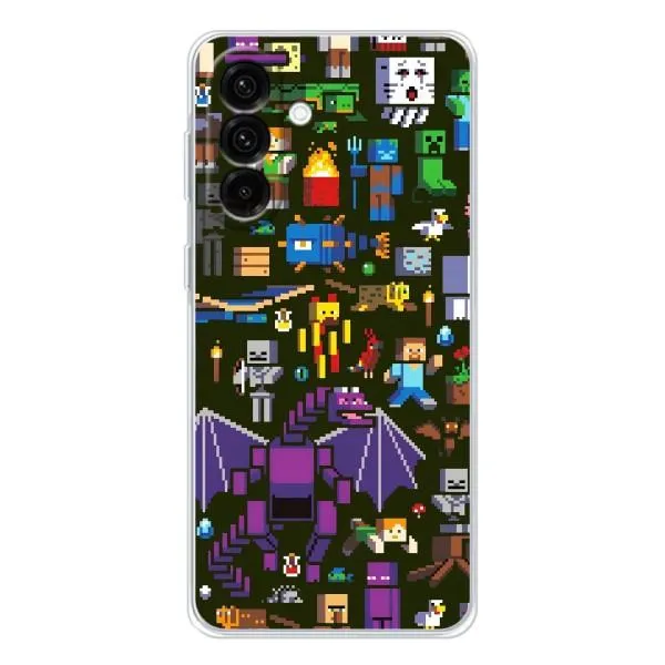 Чехол с принтом «Коллаж Майнкрафт» для Samsung Galaxy A26 5G
