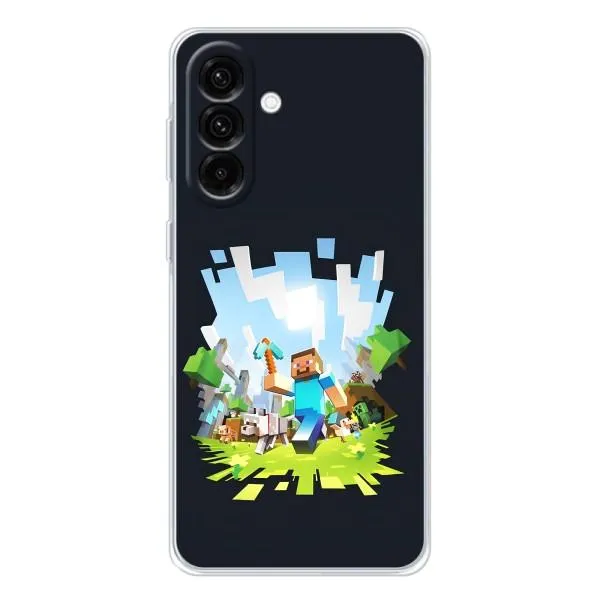 Чехол с принтом «персонажи Minecraft» для Samsung Galaxy A26 5G