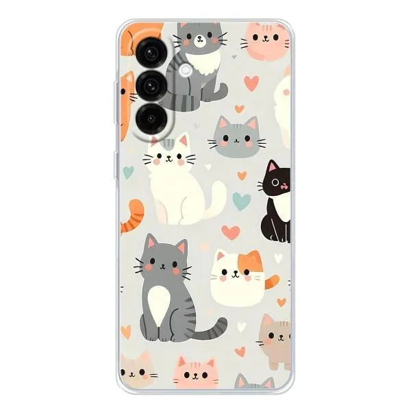 Чехол с принтом «Коллаж котов» для Samsung Galaxy A26 5G