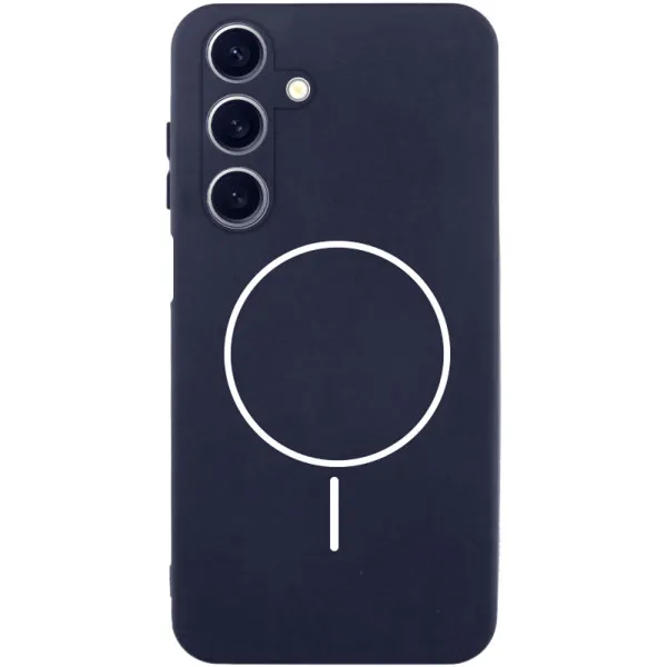 Чехол Silicone Cover Lakshmi Full Camera (AA) with Magnetic Fit для Samsung Galaxy A27 — Темно-синий Чехол Silicone Cover Lakshmi Full Camera (AA) with Magnetic Fit для Samsung Galaxy A27 — Темно-синий