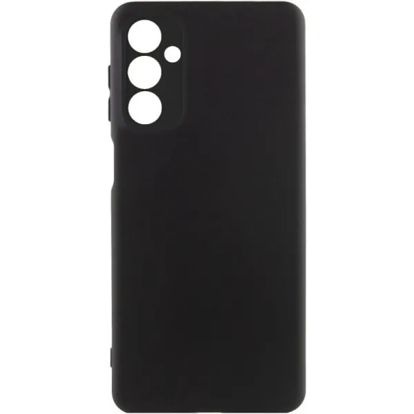 Чехол TPU GETMAN Liquid Silk Full Camera для Samsung Galaxy A27 — Черный — фото 1
