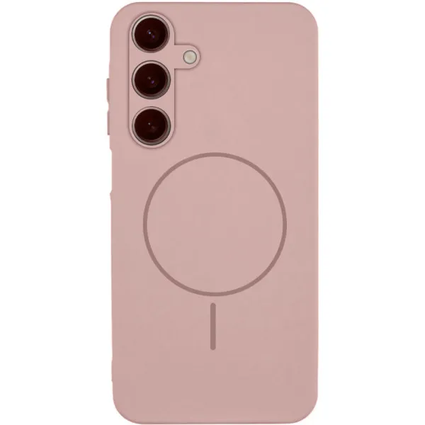 Чехол Silicone Cover Lakshmi Full Camera (AA) with Magnetic Fit для Samsung Galaxy A27 — Розовый