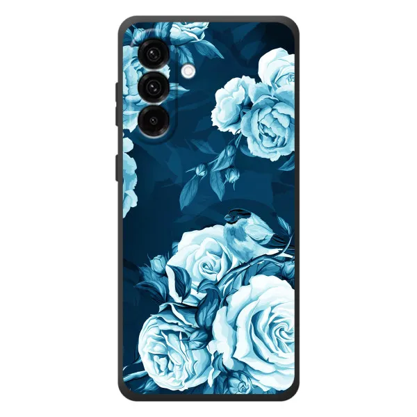 Чехол с принтом «Голубые Бутоны» для Samsung Galaxy A27