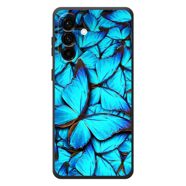 Чехол с принтом «Синие бабочки» для Samsung Galaxy A27