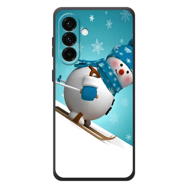 Чехол с принтом «Снеговик на лыжах» для Samsung Galaxy A27