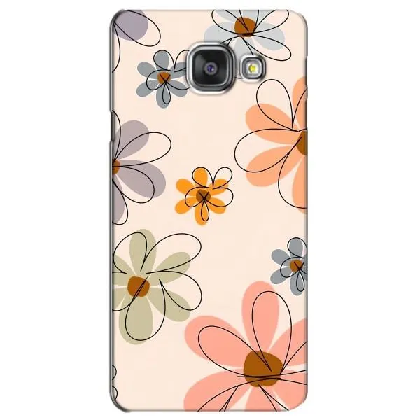 Чехол с принтом «Разноцветные цветы» для Samsung Galaxy A3 2016 (A3100, A310F)