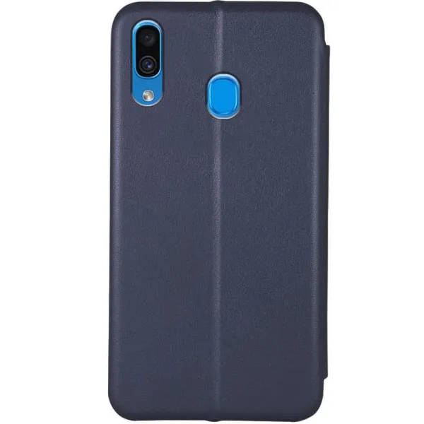 Кожаный чехол-книжка Classy для Samsung Galaxy A20 / A30 — Темно-синий — фото 2 Кожаный чехол-книжка Classy для Samsung Galaxy A20 / A30 — Темно-синий — фото 2