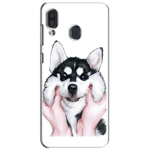 Чехол с принтом «Довольный Хаски» для Samsung Galaxy A30 2019 (A305F) Чехол с принтом «Довольный Хаски» для Samsung Galaxy A30 2019 (A305F)