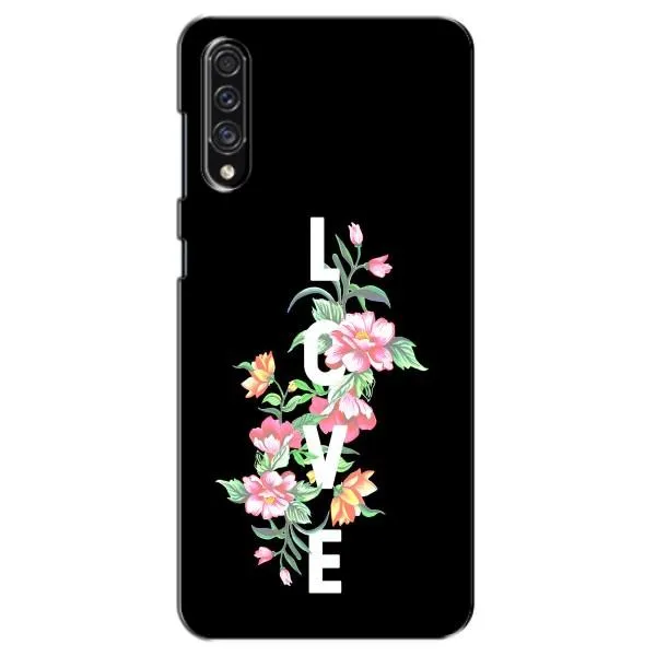 Чехол с принтом «Цветы LOVE» для Samsung Galaxy A30s (A307)