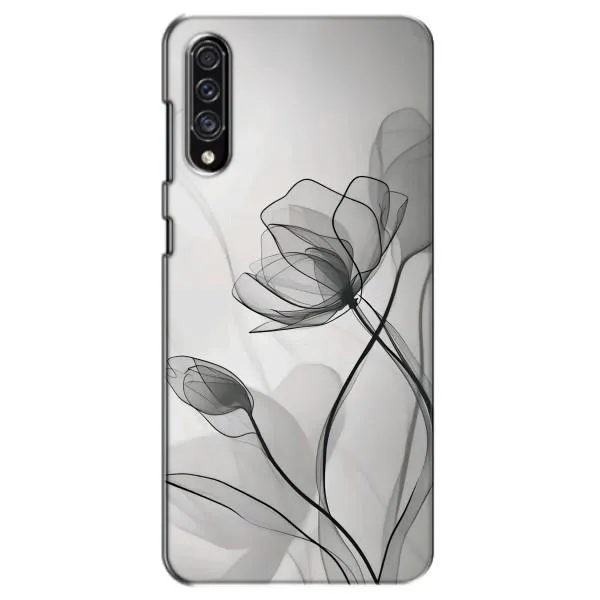 Чехол с принтом «Черные цветы» для Samsung Galaxy A30s (A307)