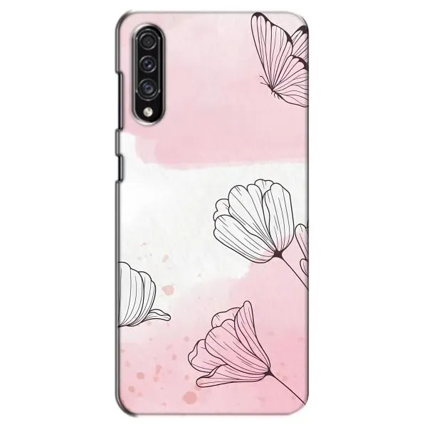 Чехол с принтом «Розовые цветы» для Samsung Galaxy A30s (A307)