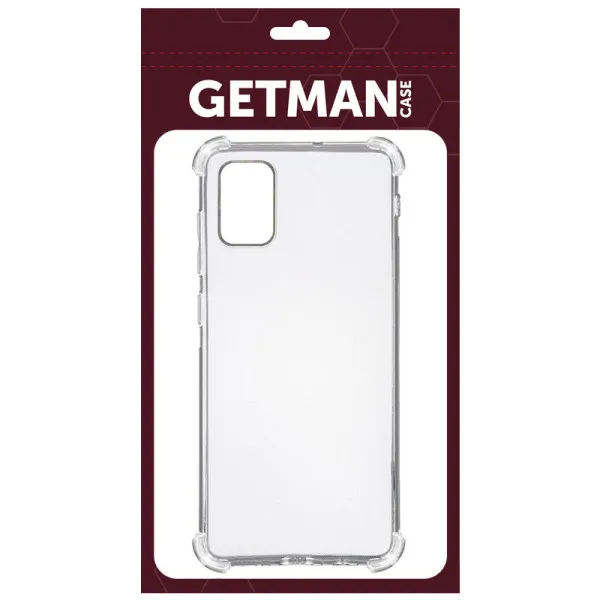 TPU чохол GETMAN Ease logo посилені кути для Samsung Galaxy A31 — Прозорий — фото 2 TPU чохол GETMAN Ease logo посилені кути для Samsung Galaxy A31 — Прозорий — фото 2