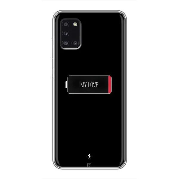 Чехол с принтом «Love battery» для Samsung Galaxy A31 (A315) Чехол с принтом «Love battery» для Samsung Galaxy A31 (A315)