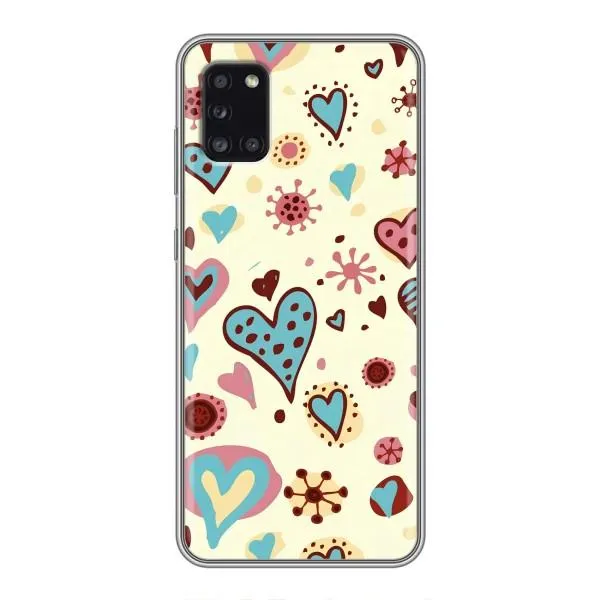 Чехол с принтом «Сердечки» для Samsung Galaxy A31 (A315) Чехол с принтом «Сердечки» для Samsung Galaxy A31 (A315)