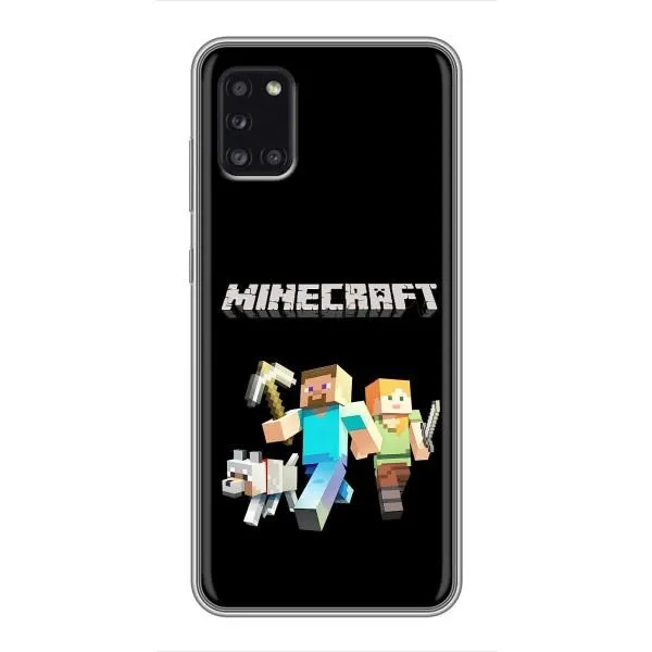 Чехол с принтом «герои Minecraft» для Samsung Galaxy A31 (A315)