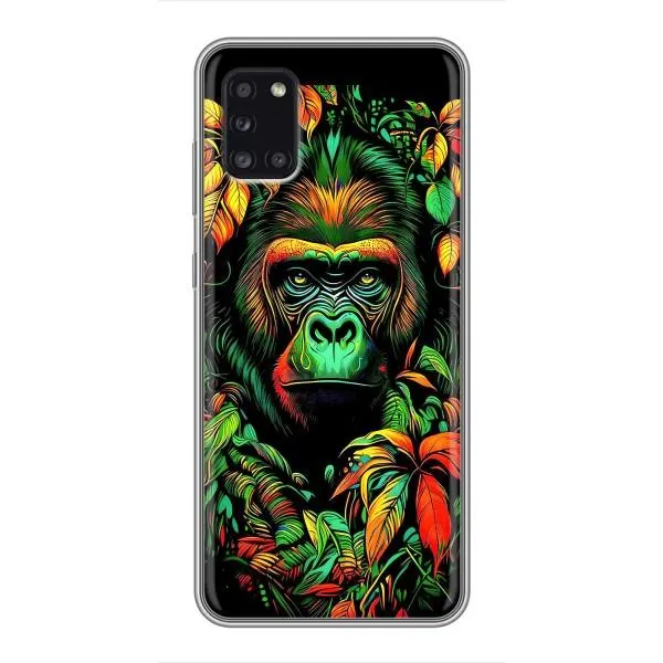 Чехол с принтом «Обезьяна в тропиках» для Samsung Galaxy A31 (A315)