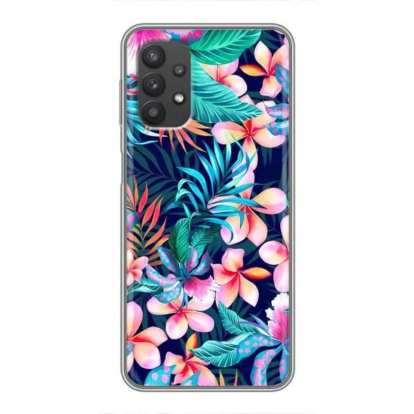 Чехол с принтом «Красочные цветы» для Samsung Galaxy A32 (5G)