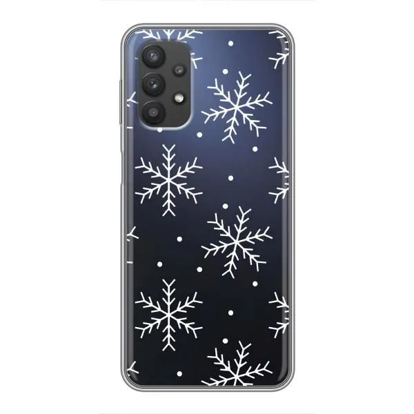 Чехол с принтом «Белые снежинки» для Samsung Galaxy A32 (5G) Чехол с принтом «Белые снежинки» для Samsung Galaxy A32 (5G)