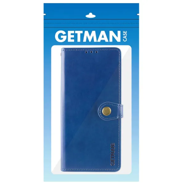 Шкіряний чохол-книжка GETMAN Gallant (PU) для Samsung Galaxy A32 4G — Синій — фото 5