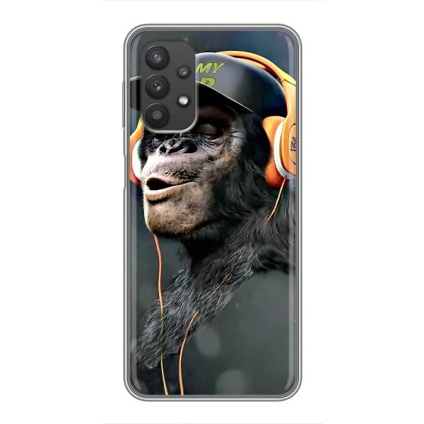Чехол с принтом «В наушниках» для Samsung Galaxy A32