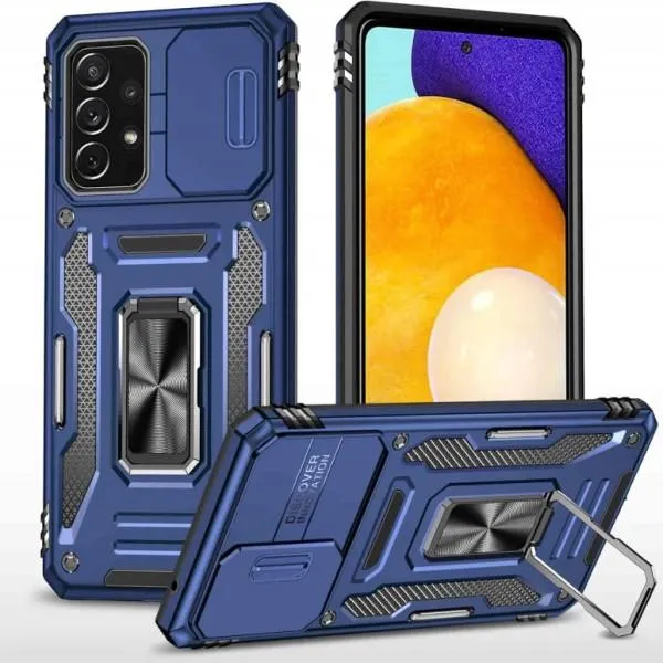 Ударостійкий чохол Camshield Army Ring для Samsung Galaxy A33 5G — Синій — фото 1