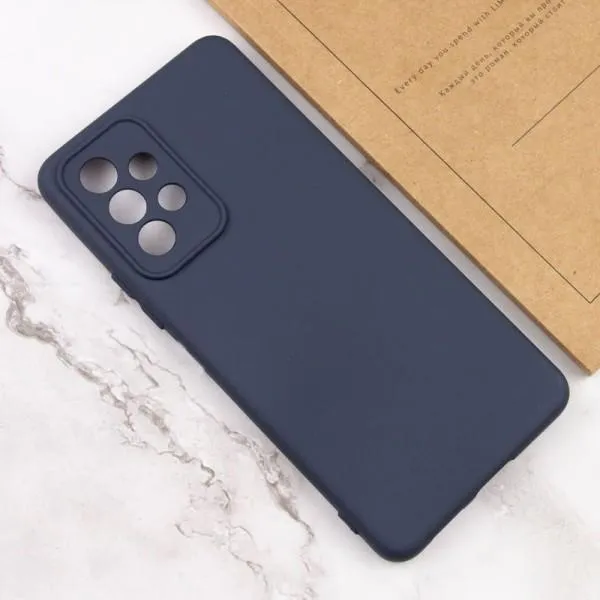 Чохол TPU GETMAN Liquid Silk Full Camera для Samsung Galaxy A33 5G — Синій — фото 4