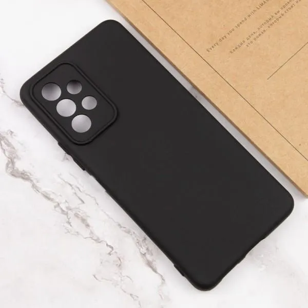 Чохол TPU GETMAN Liquid Silk Full Camera для Samsung Galaxy A33 5G — Чорний — фото 4